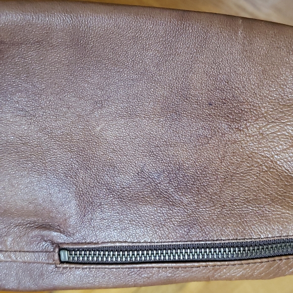 a.n.a Genuine Leather Jacket, Ladies Large - Picture 9 of 16